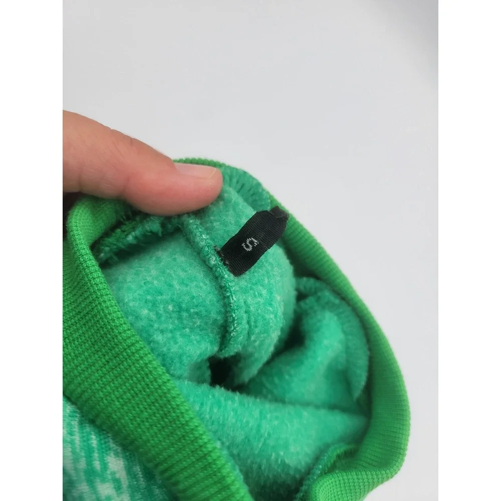 Classic Green Marl Fleece Lined Dog Sweater Small Pullover Pet appersl Coat